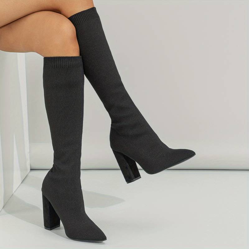 Soft Sock Boots With Cushioned Heels For Everyday Wear - BritishElegance