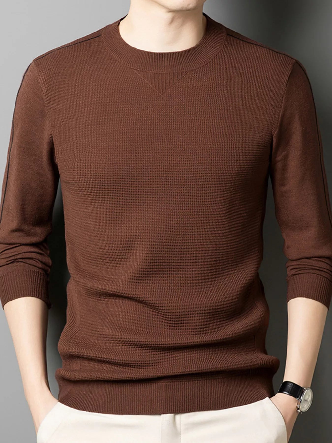 Men's Lightweight Fit Crew Neck Sweater