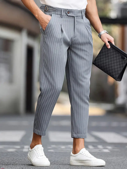 The Montrose Elegant Striped Trousers