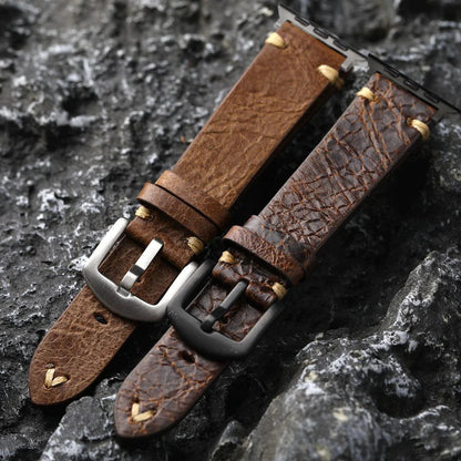 Rustic Leather Woven Belt Strap - BritishElegance