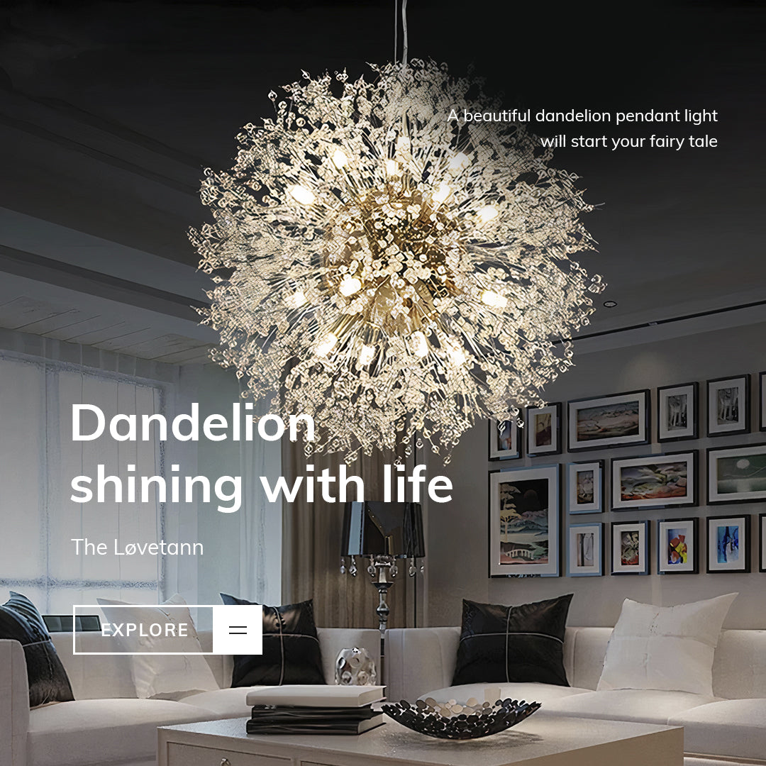 Stunning Floral Upside Down Pendant Light Fixture - BritishElegance