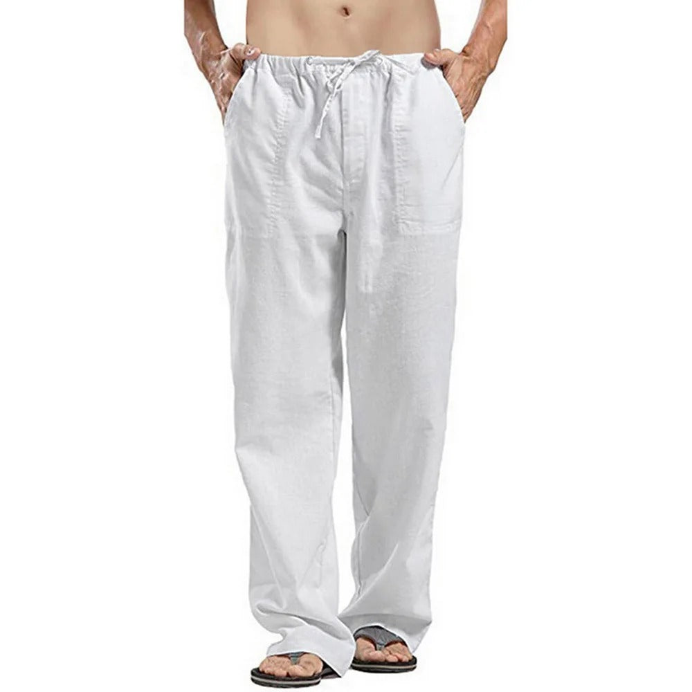 Casual British Leisure Pants with Elastic Waistband