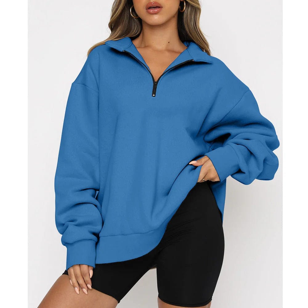 Warm Zipped Winter Sweater - BritishElegance