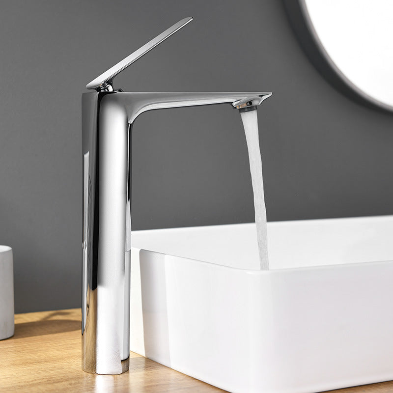 Modern Single Handle Brass Bathroom Faucet - BritishElegance