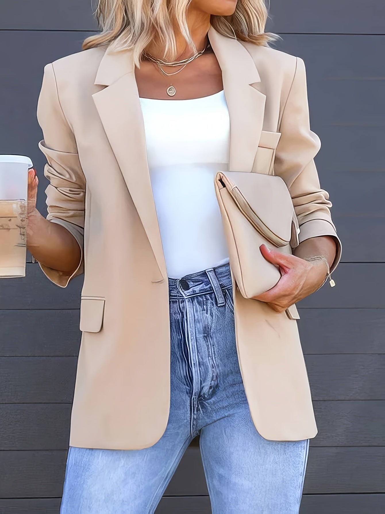 Classic Professional Women's Blazer with Buttons - BritishElegance