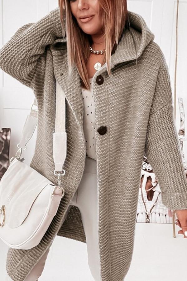 Warm Women's Cable Knit Hooded Vest