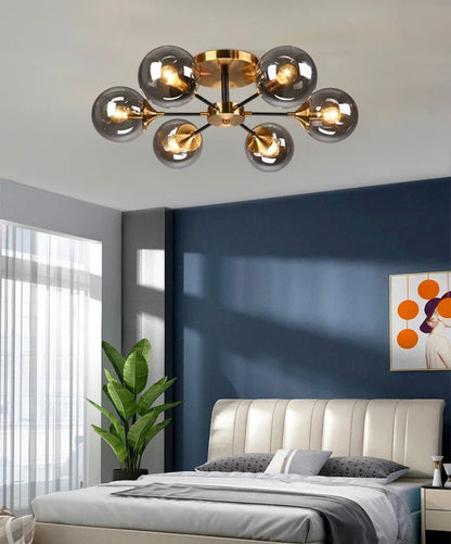Elegant Green Glass Pendant Light