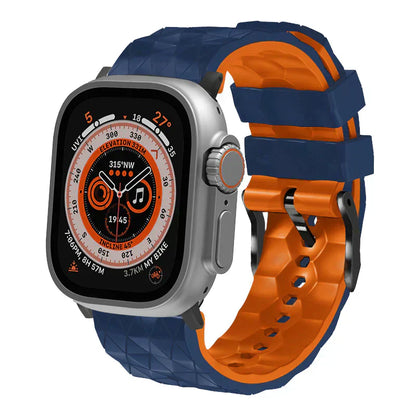 Sporty Two-Tone Football Strap For Apple Watch