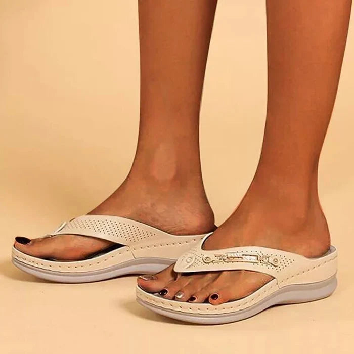MarleyShoes™ | Soft Padded Flip Flops Thong Sandals