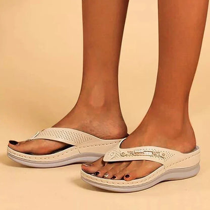 MarleyShoes™ | Soft Padded Flip Flops Thong Sandals