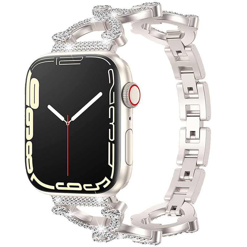 Shining Silver Smartwatch Chain Bracelet - BritishElegance