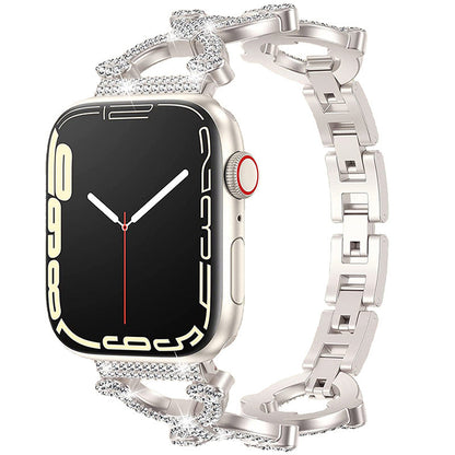 Shining Silver Smartwatch Chain Bracelet