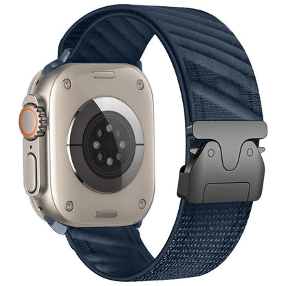 Durable Nylon Strap With Metal Buckle For Apple Watch - BritishElegance