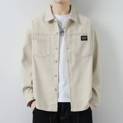 Casual Corduroy Jacket Black
