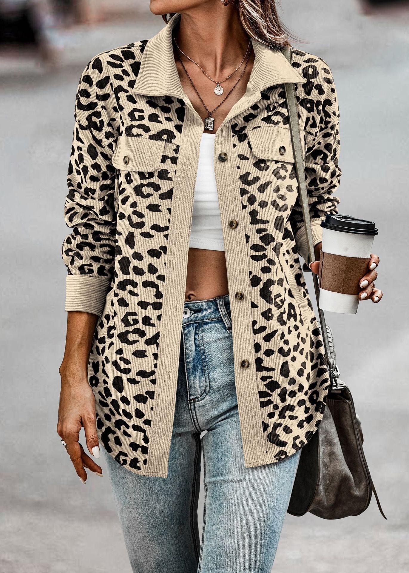 Stylish Leopard Coat - High Quality - Perfect for Spring - BritishElegance
