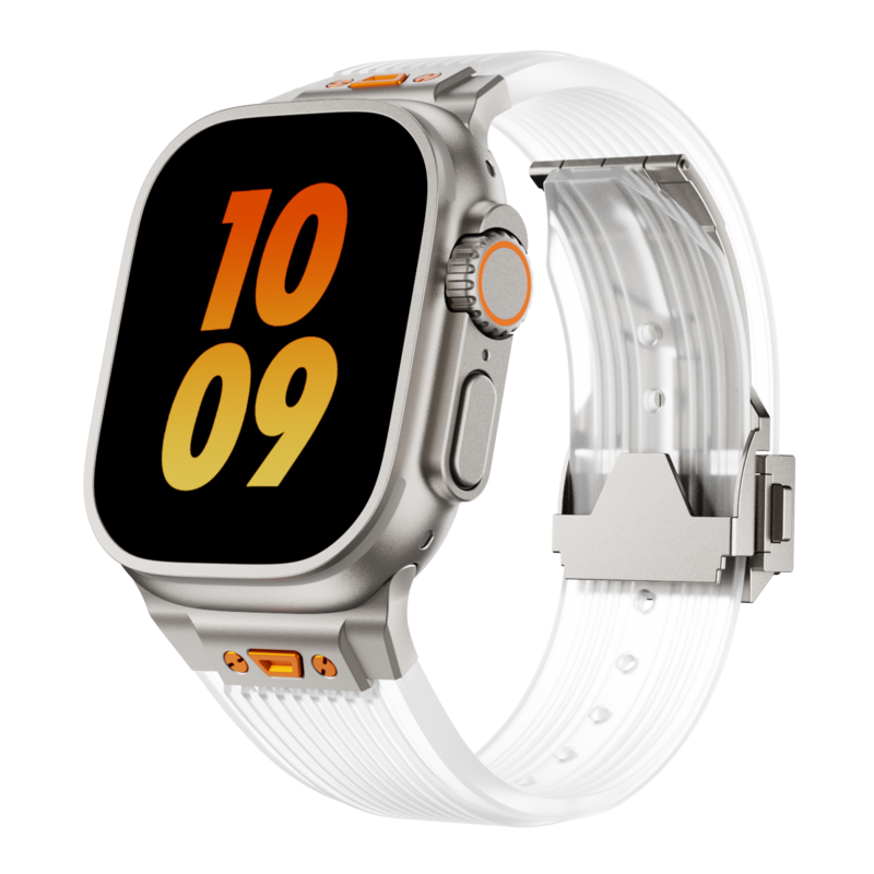 Clear Soft Apple Watch Silicone Strap Band