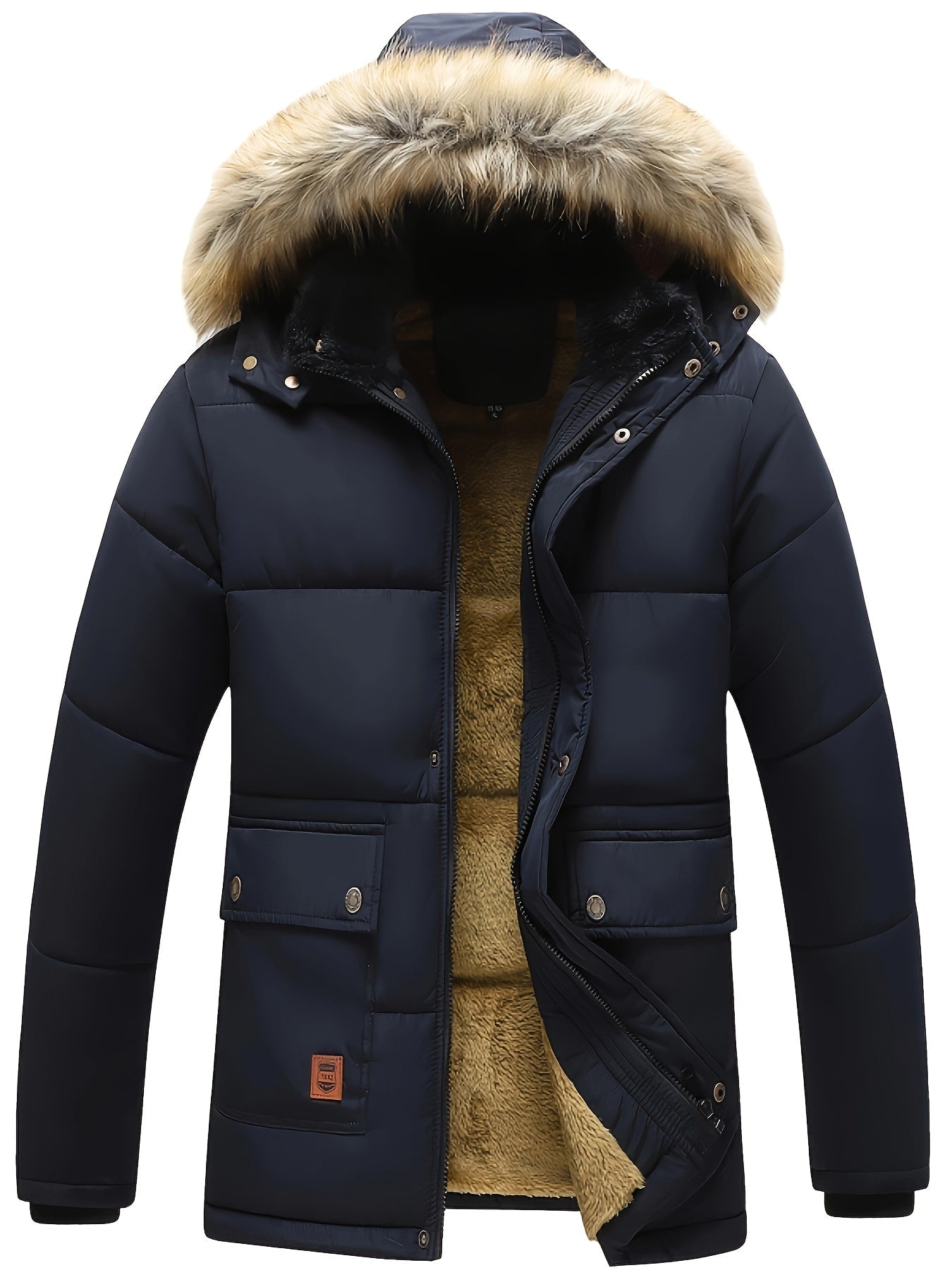 Warm Men's Quilted Puffer Hoodie Jacket - BritishElegance