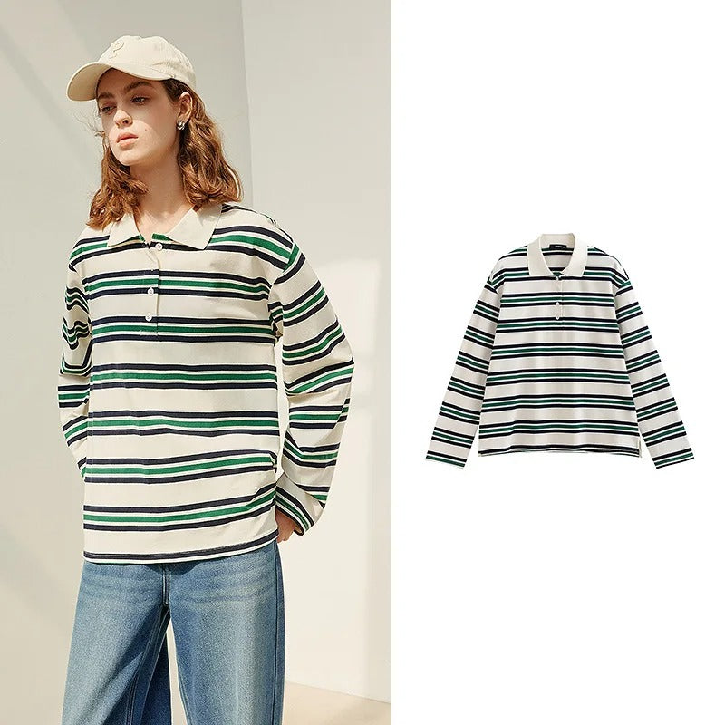 Classic Striped Long Sleeve Shirt