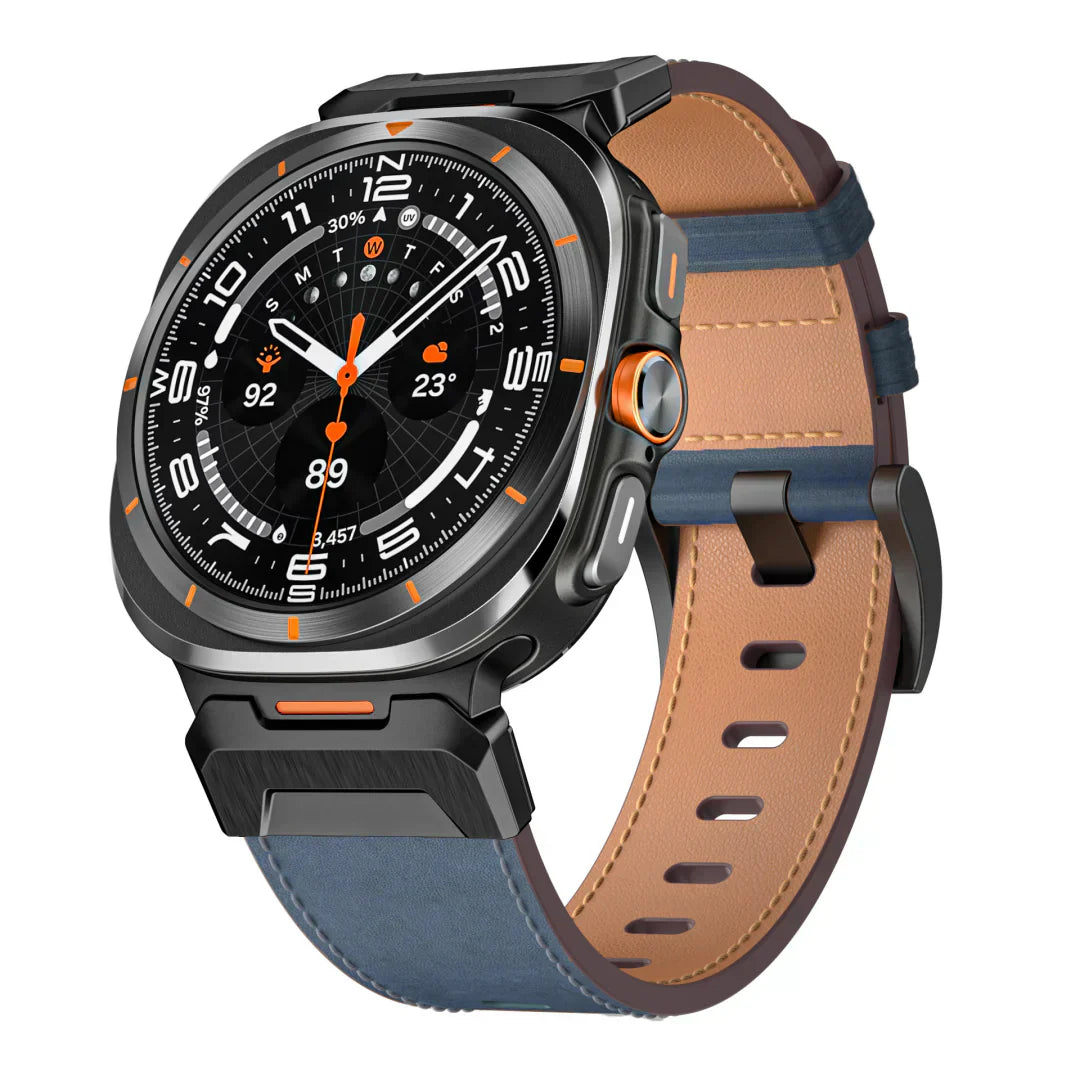 Durable Leather Band for Galaxy Watch Ultra