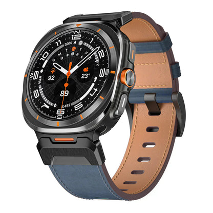 Durable Leather Band for Galaxy Watch Ultra