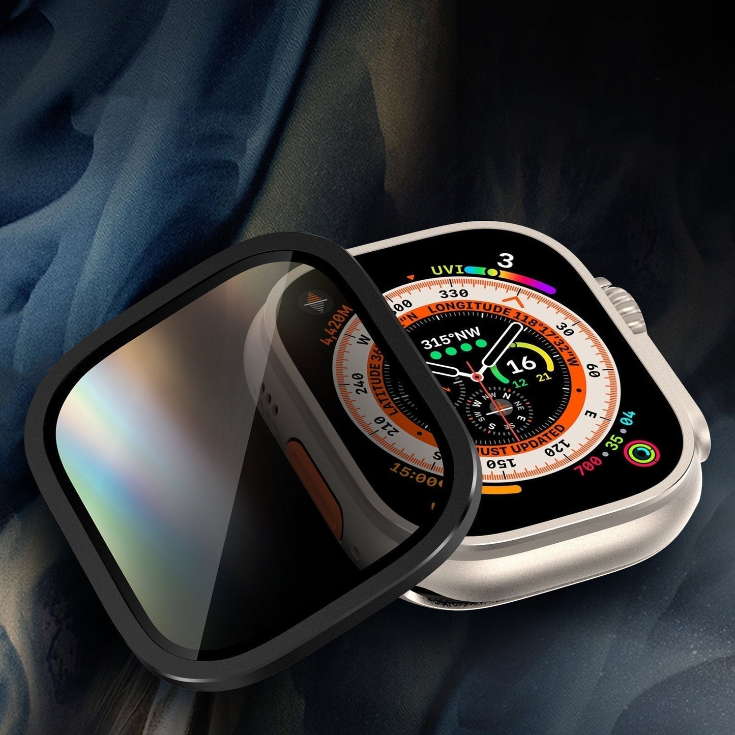 Clear Anti-Spy Screen Protector for Apple Watch Ultra