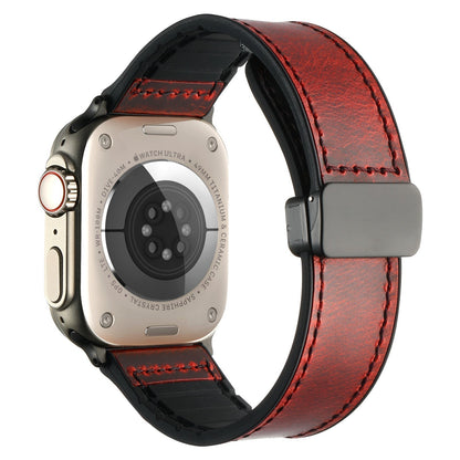 Flexible Leather Magnetic Watch Strap