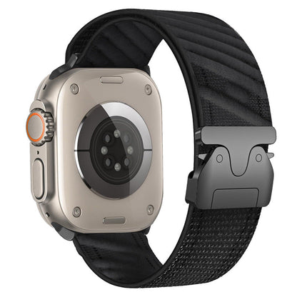 Durable Nylon Strap With Metal Buckle For Apple Watch