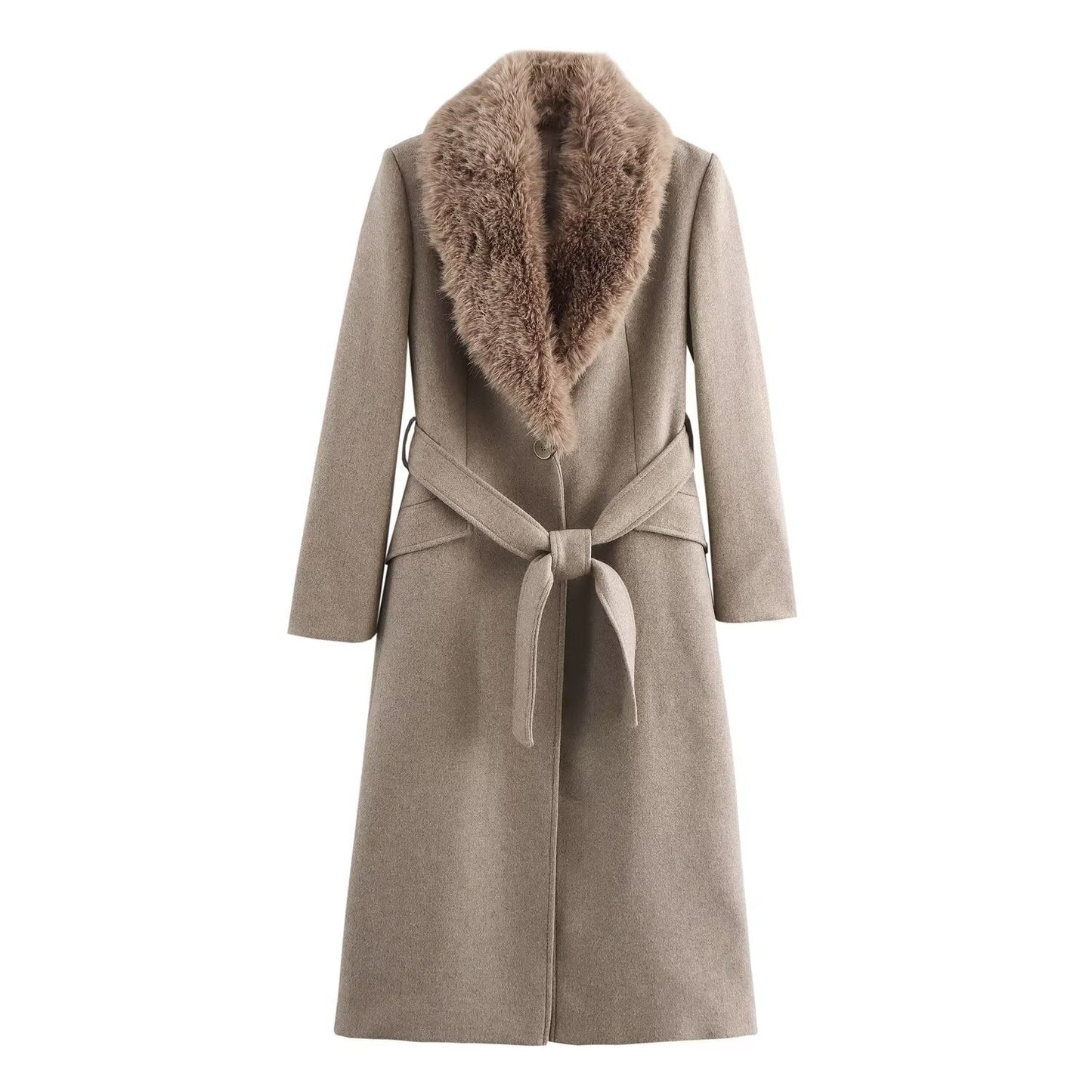 Luxurious Ladies Faux Fur Winter Coat