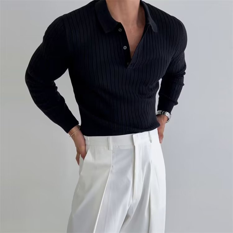Classic Men's Fitted Polo Shirt