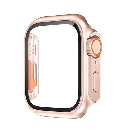 Clear Protective Phone Case with Glass Screen Cover