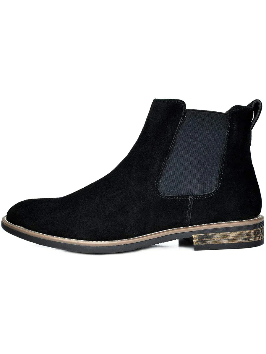 Suede Chelsea Boots Camel