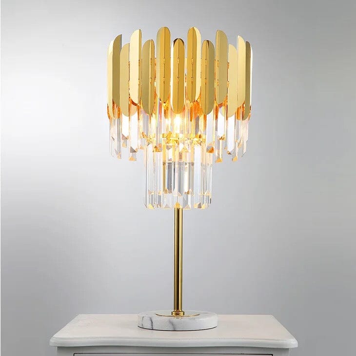 Elegant Glass Floor and Table Lamp
