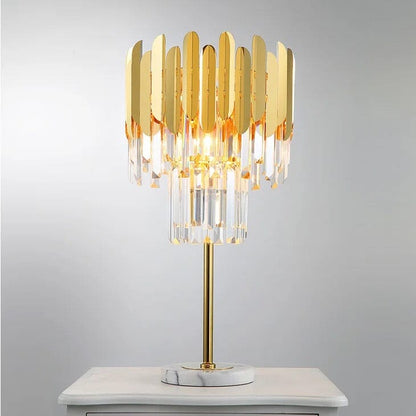 Elegant Glass Floor and Table Lamp