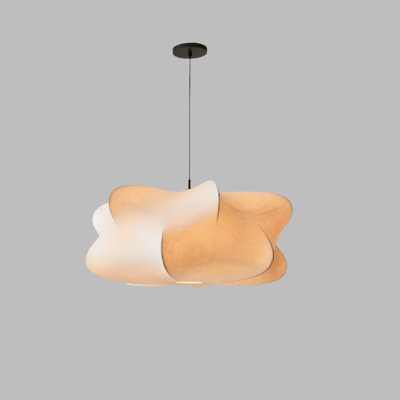 Elegant Natural Fiber Hanging Lamp