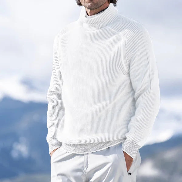 Classic Cable Knit Men's Crew Neck Sweater