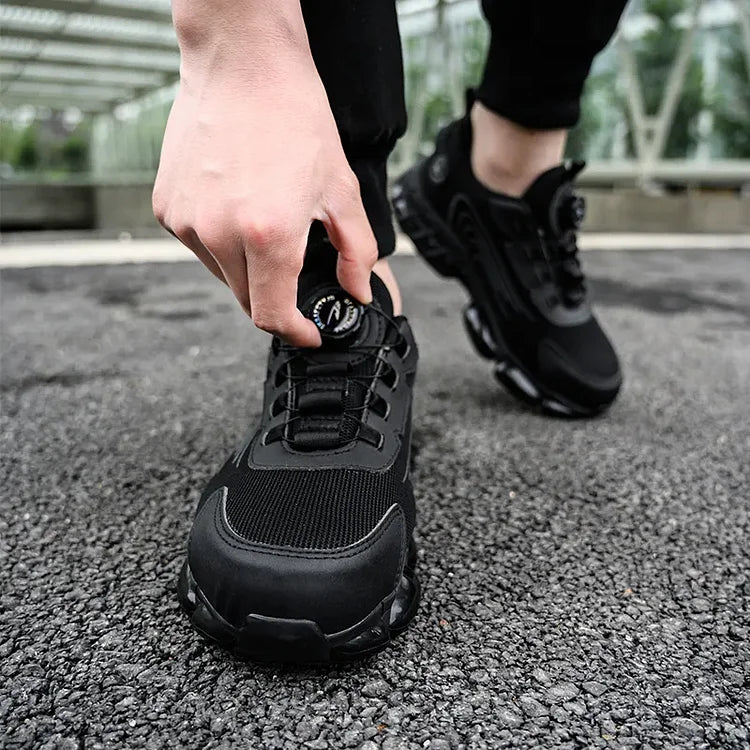 Men’s Futuristic Mesh Sneaker with Rotary Lacing System