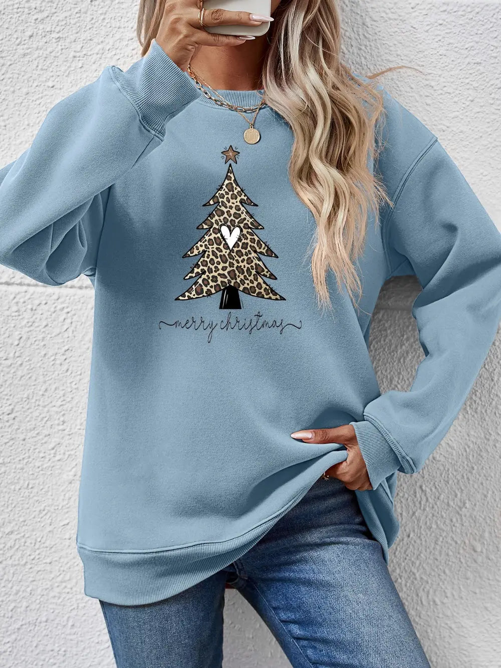 Fun Holiday Graphic Long Sleeve Shirt - BritishElegance