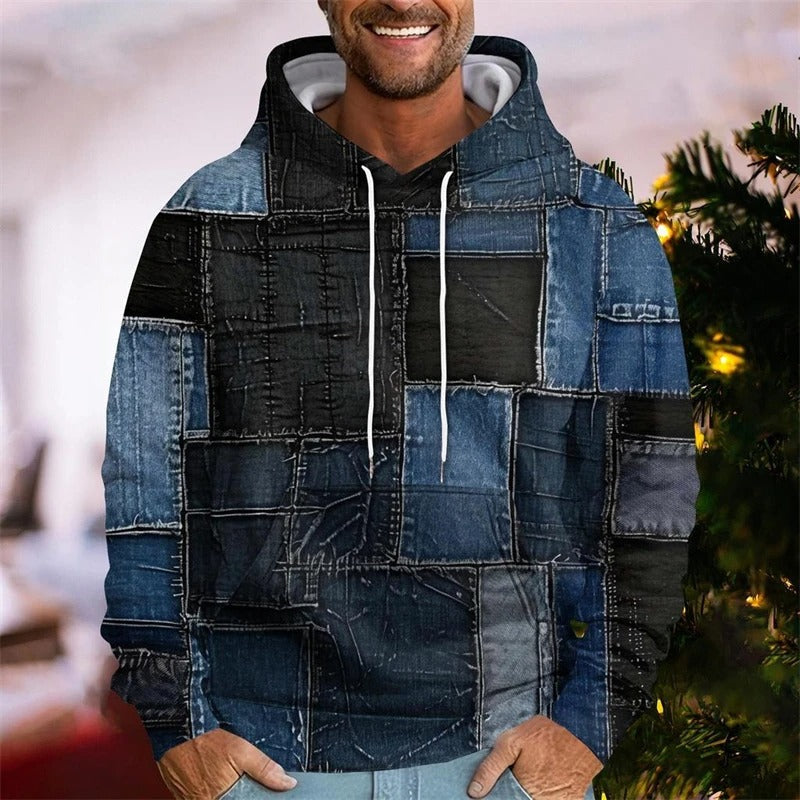 Classic Plaid Hooded Sweatshirt
