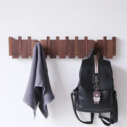 Stylish Wall Mount Coat Rack With Hooks and Shelf - BritishElegance