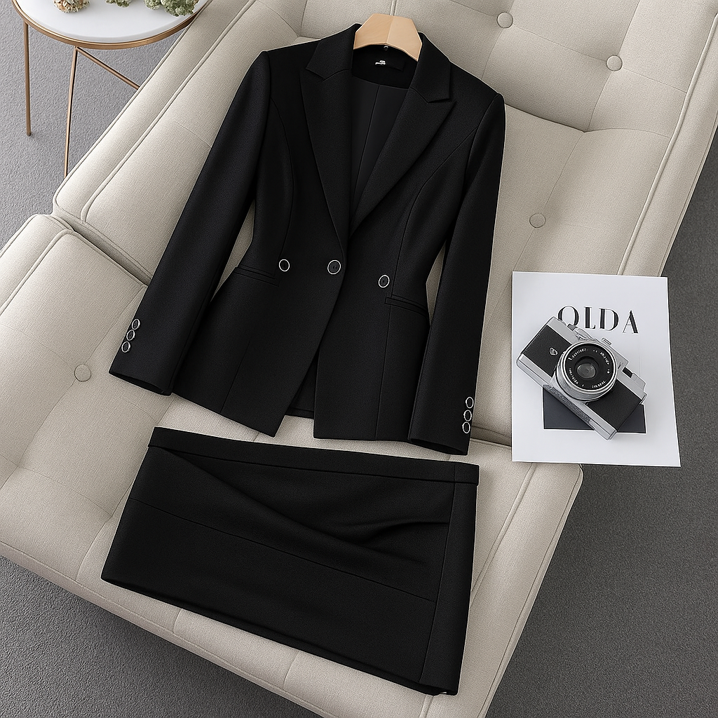 Classic Two Piece Suit Jacket and Trousers Set