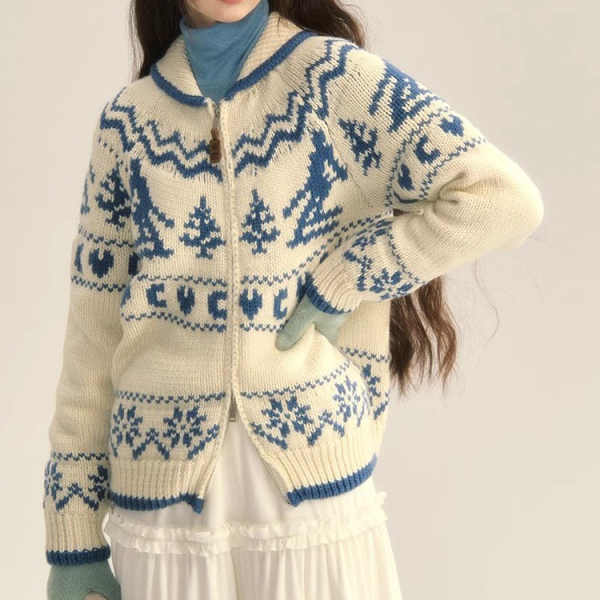 Cozy Women's Cable Knit Hoodie Sweater - BritishElegance