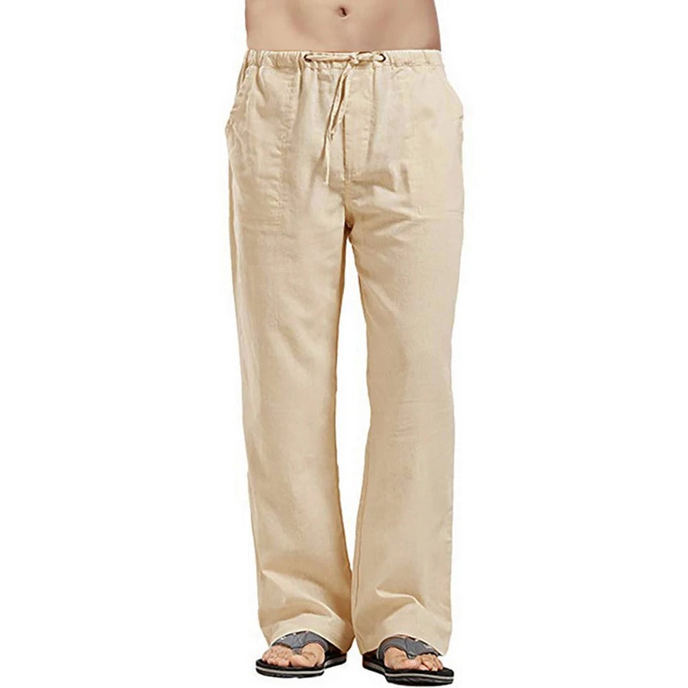 Casual British Leisure Pants with Elastic Waistband