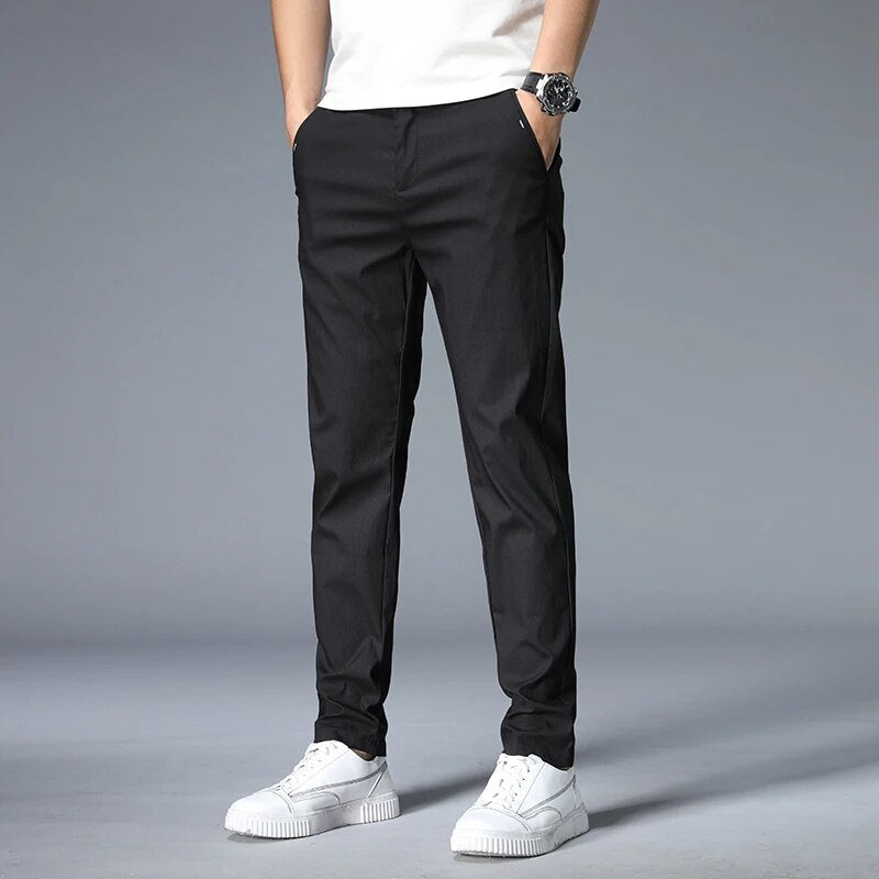 Comfortable Regular Fit Stretch Chino Pants