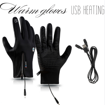 Outdoor Heated Gloves | Windproof & Waterproof – Plus Velvet Warmth
