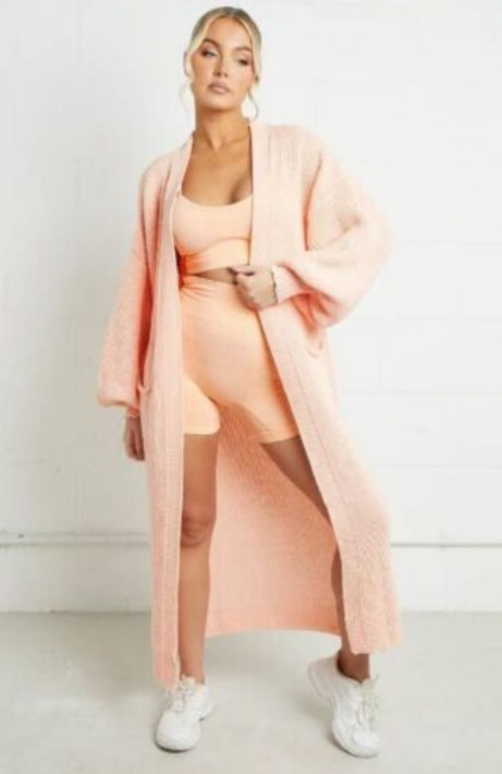 Women’s Cozy Cable Knit Longline Cardigan