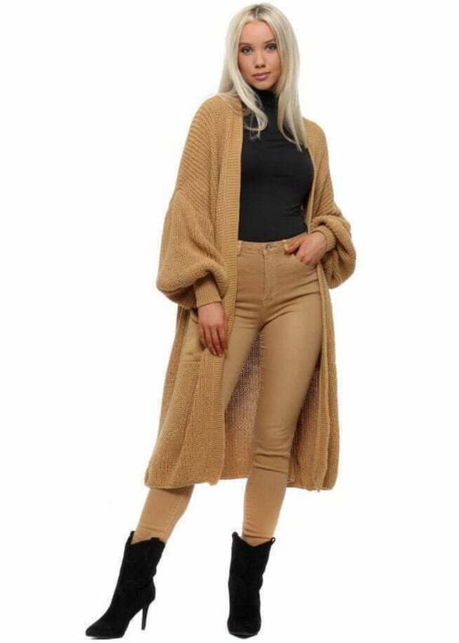 Women’s Cozy Cable Knit Longline Cardigan