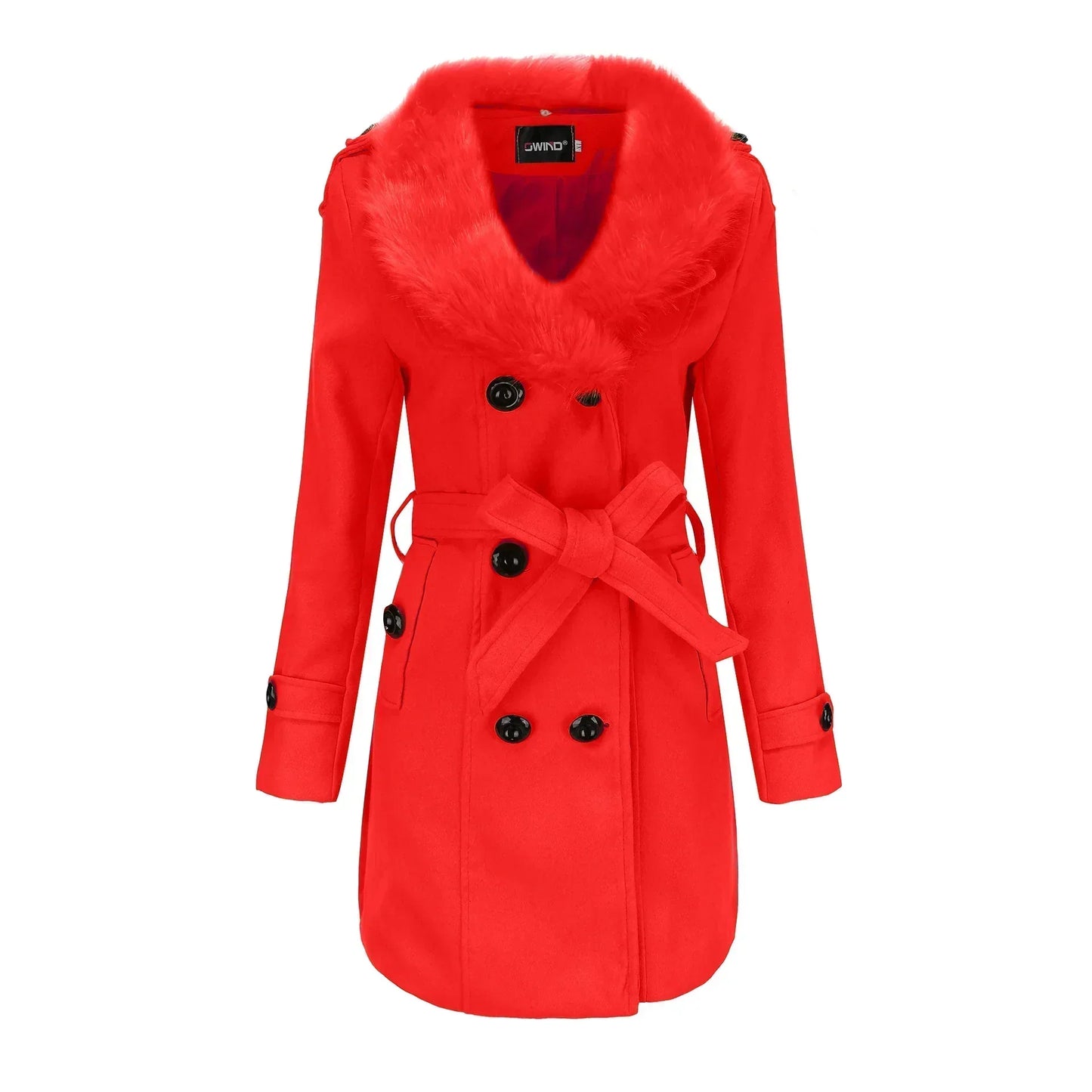 Vera | Velvet Warm Wool Wintercoat for Women