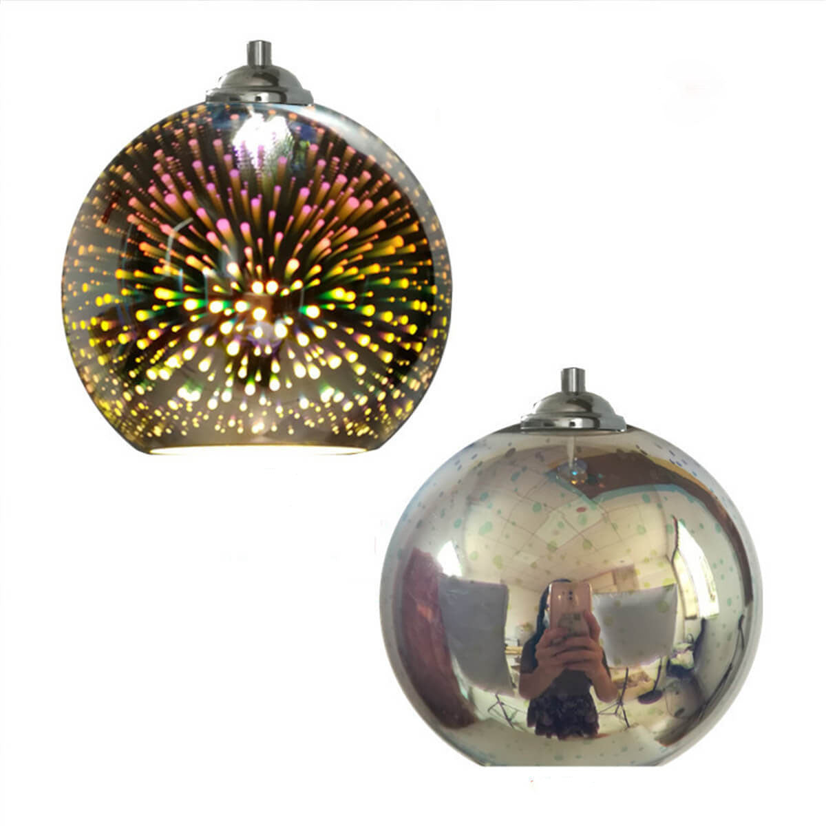Colorful Glass Pendant Light Fixture