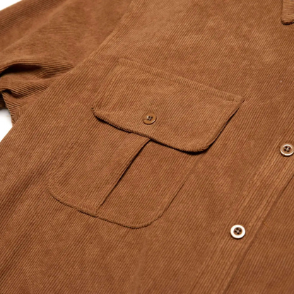 The Norwick Men’s Casual Button Down Corduroy Shirt
