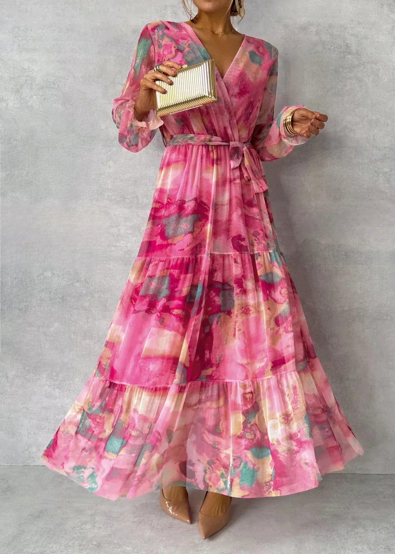 Seravie – Lightweight Summer Floral Wrap Dress